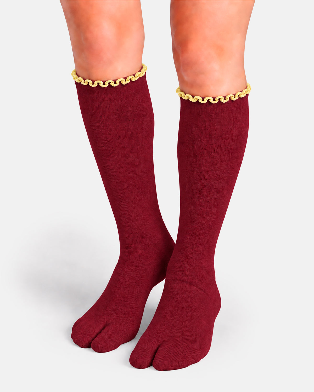 TABI FRILL BORDEAUX