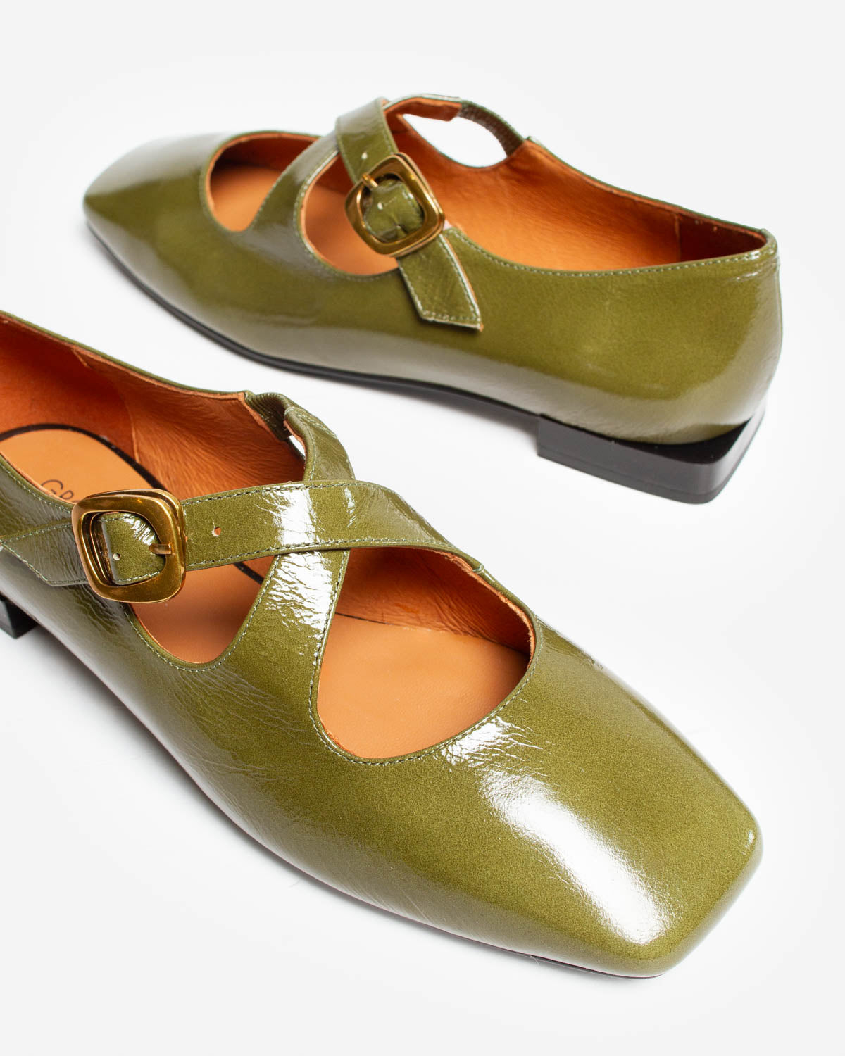 Scarpe da donna Mary Jane con tacco medio-basso e fibbia in pelle scamosciata