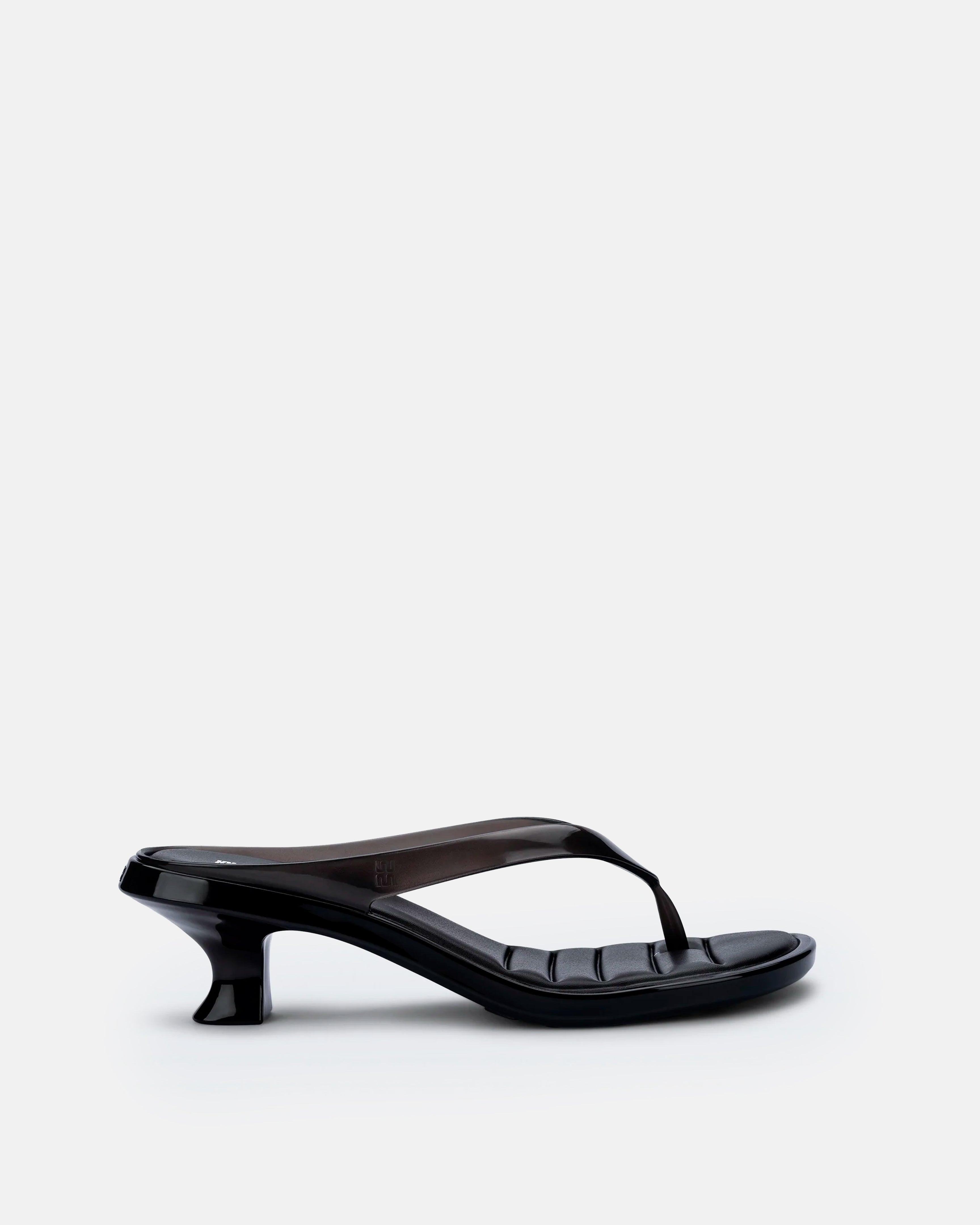 FLIP FLOP KITTEN HEEL NERO