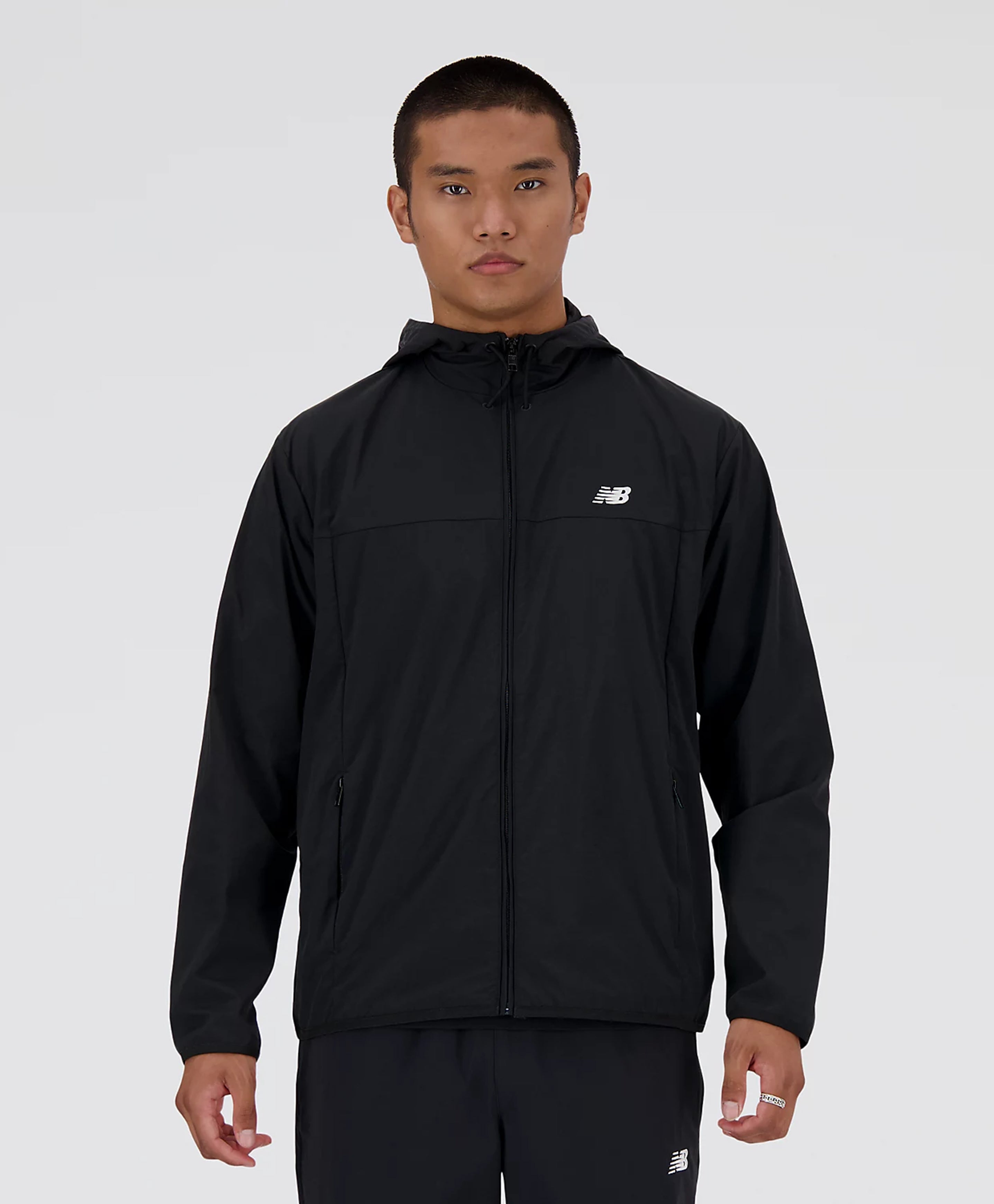 MJ41506 ATHLETICS NB WOVEN JACKET BLACK