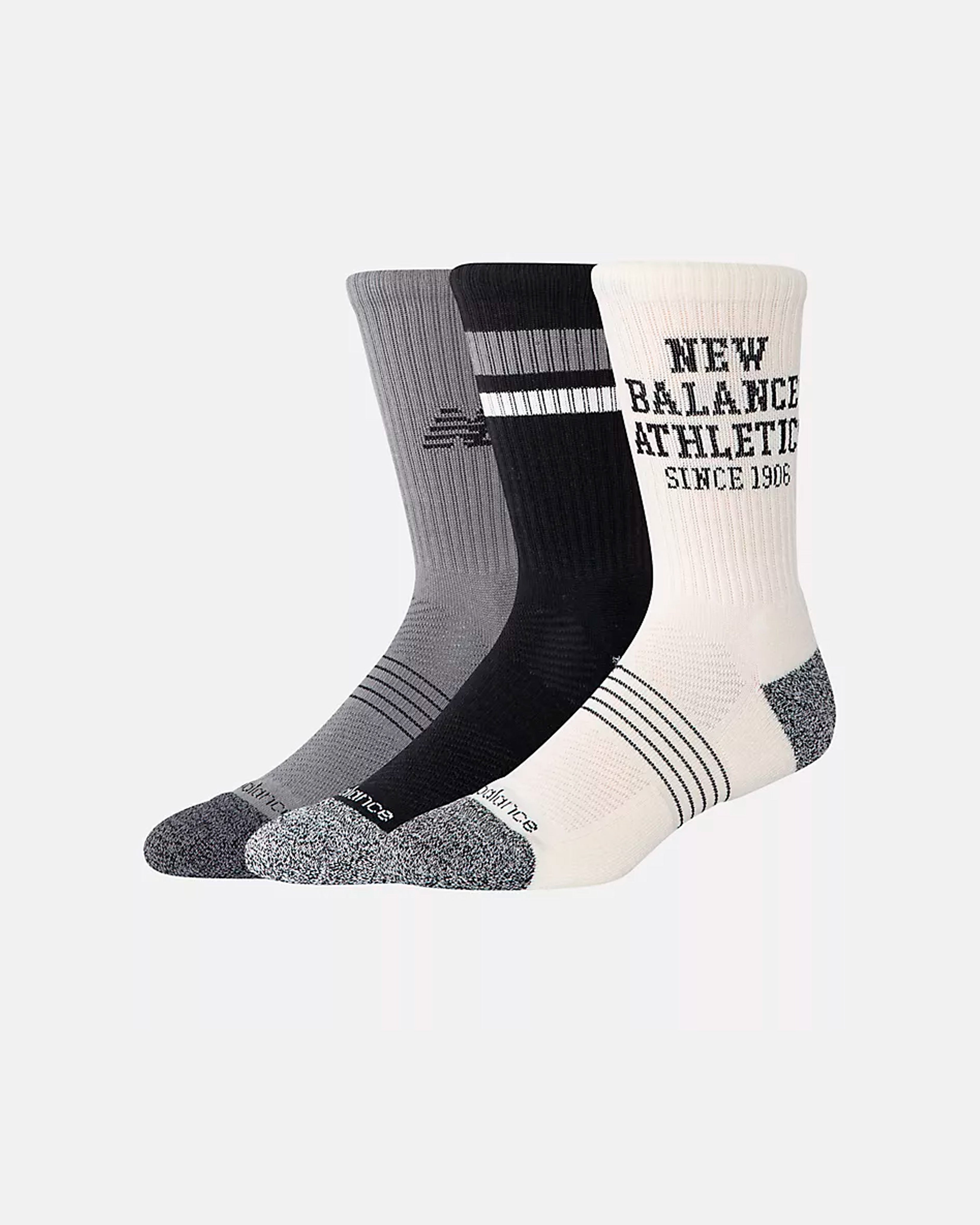 ACTIVE GRAPHIC SOCKS 3 PACK- BLACK