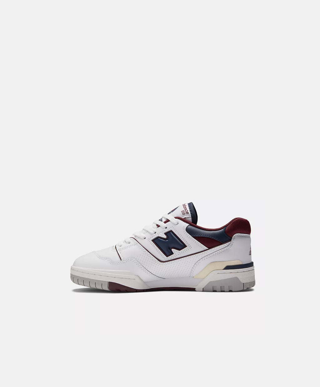 NEW BALANCE BB550NCD WHITE NAVY BURGUNDY