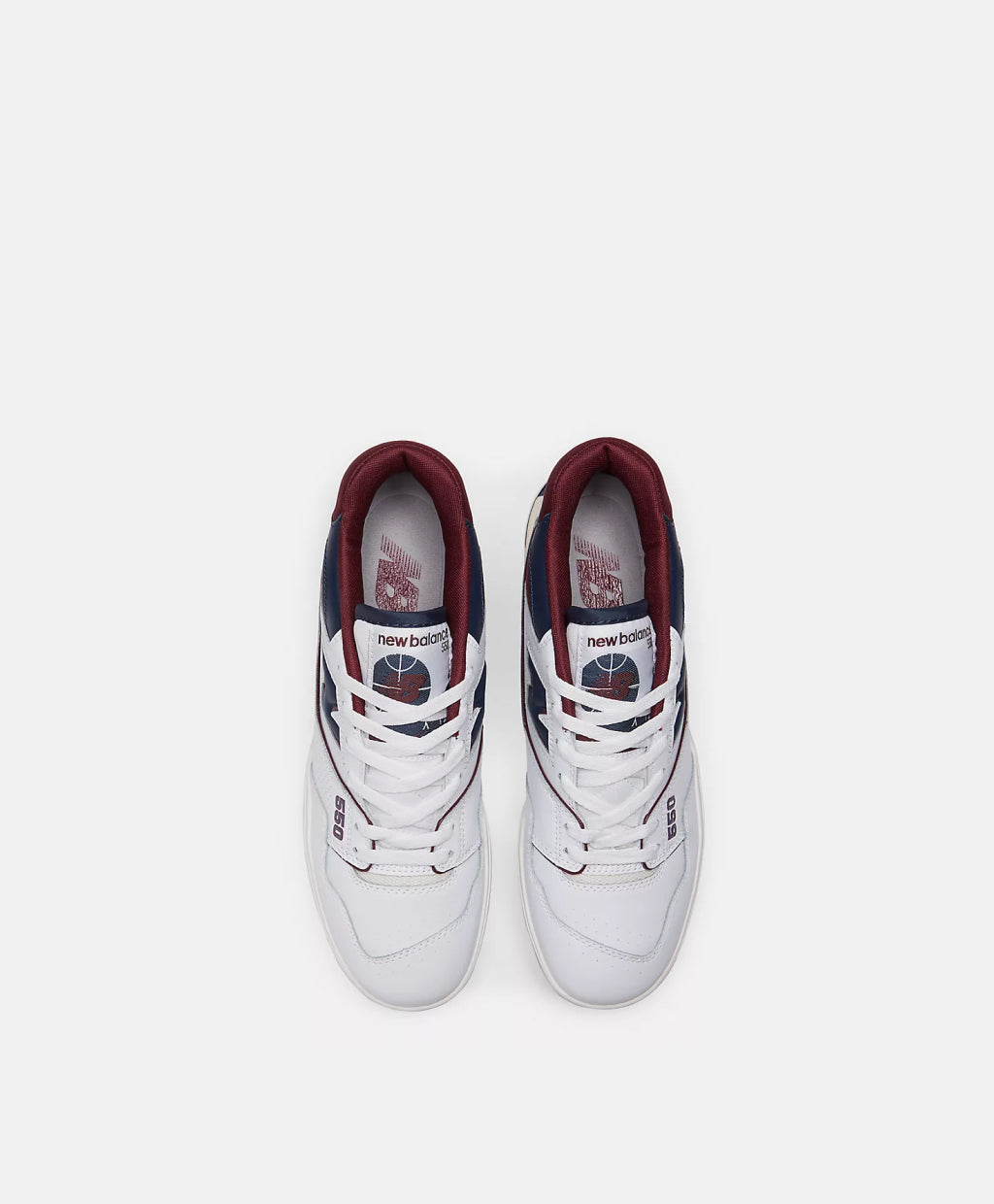 NEW BALANCE BB550NCD WHITE NAVY BURGUNDY