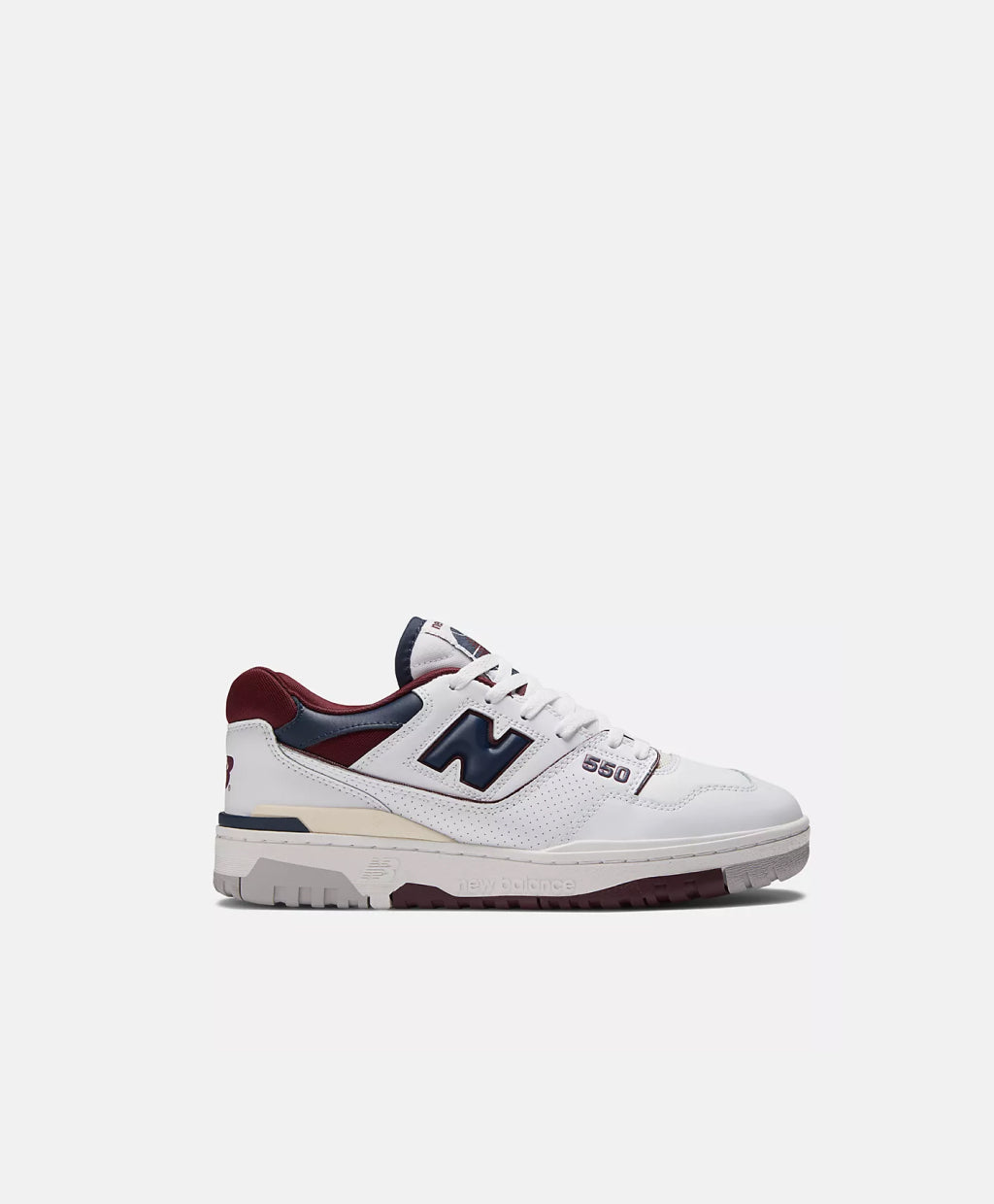 NEW BALANCE BB550NCD WHITE NAVY BURGUNDY