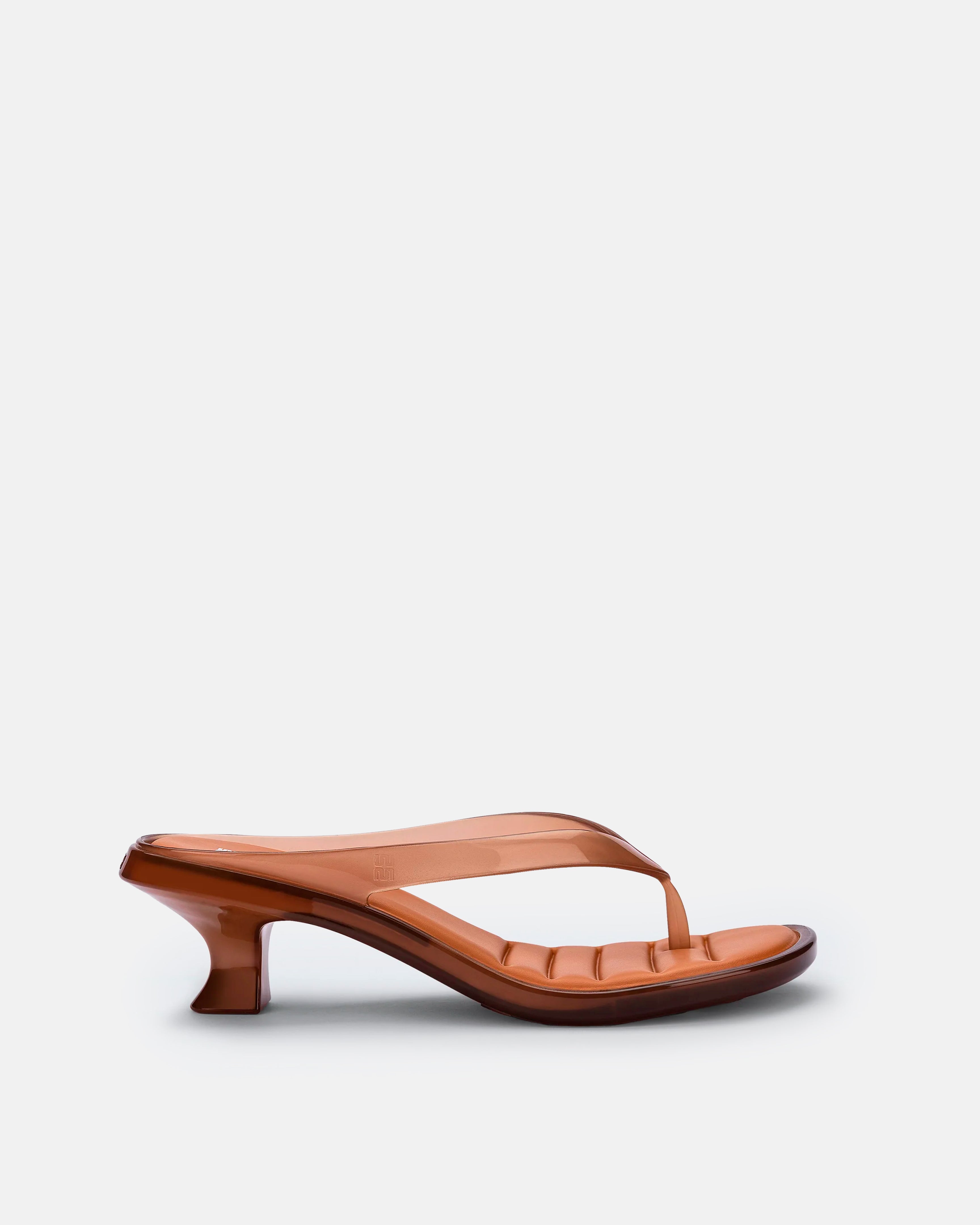 FLIP FLOP KITTEN HEEL MARRONE ANRANCIO