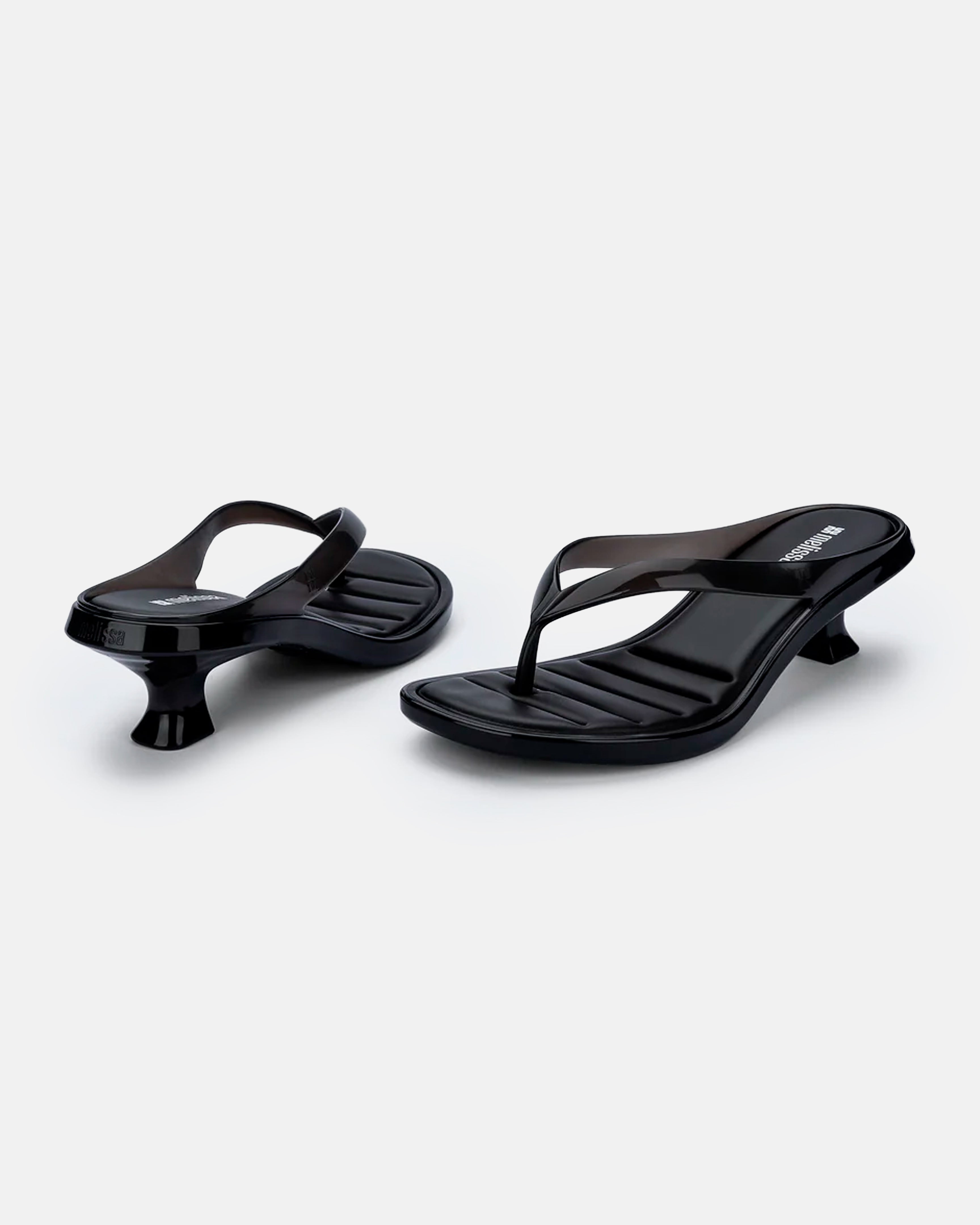 FLIP FLOP KITTEN HEEL NERO