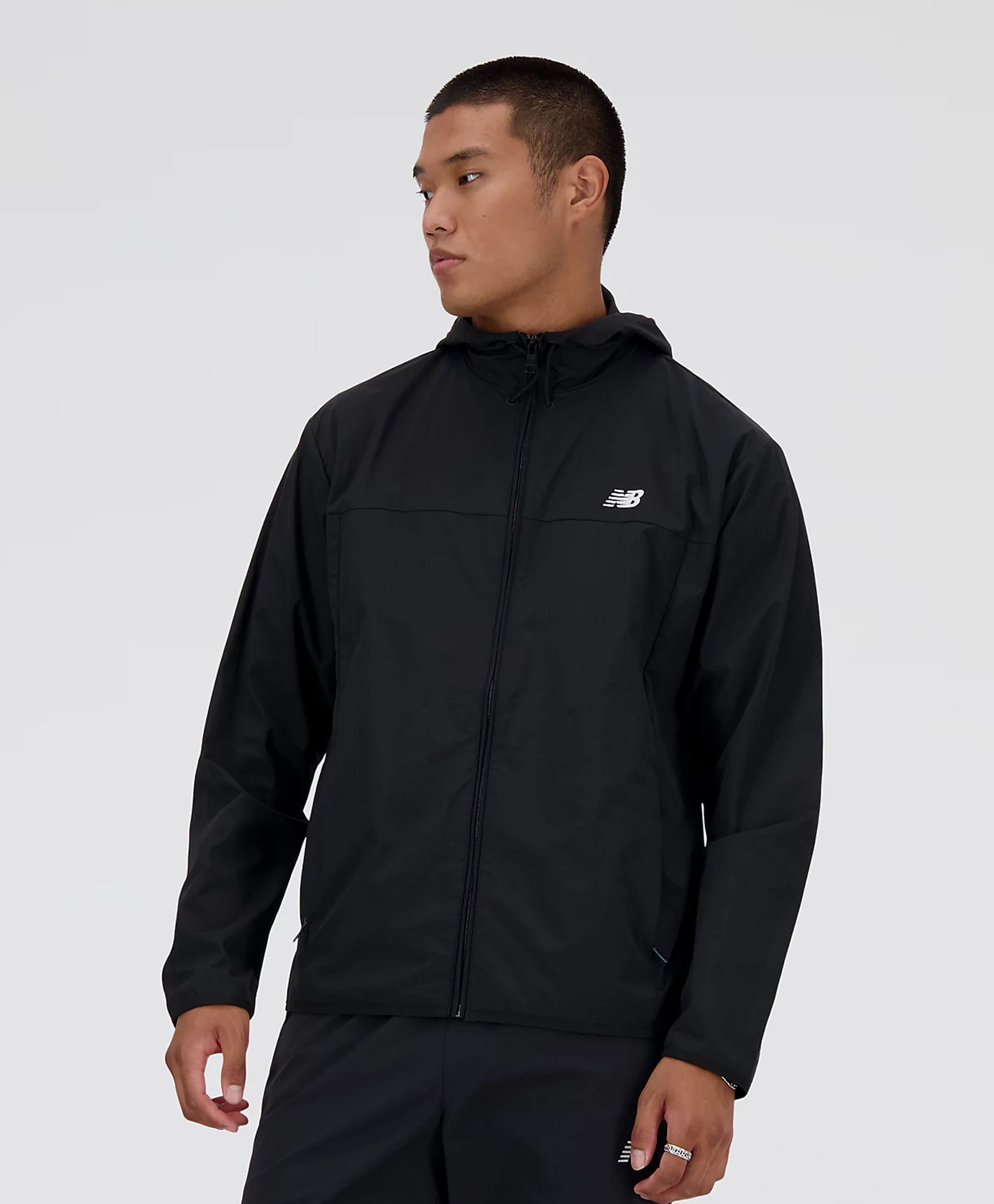 MJ41506 ATHLETICS NB WOVEN JACKET BLACK