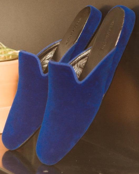 SLIPPER BENSO 061 - BLUE VELVET