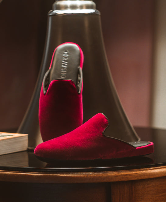 SLIPPER BENSO 061 - MAGENTA VELVET